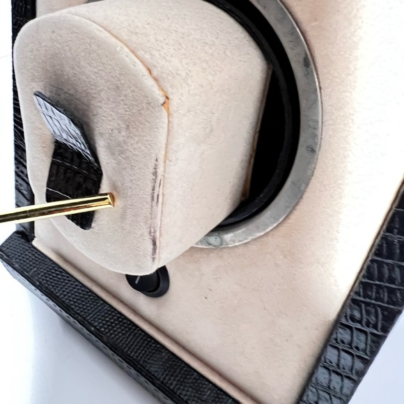 Renzo Romagnoli Black Crocco Leather Single Watch Wander Box RENZBO-045 - Picture 12 of 16